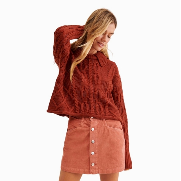 Free People Ray High Rise Corduroy Mini Skirt - Picture 8 of 10
